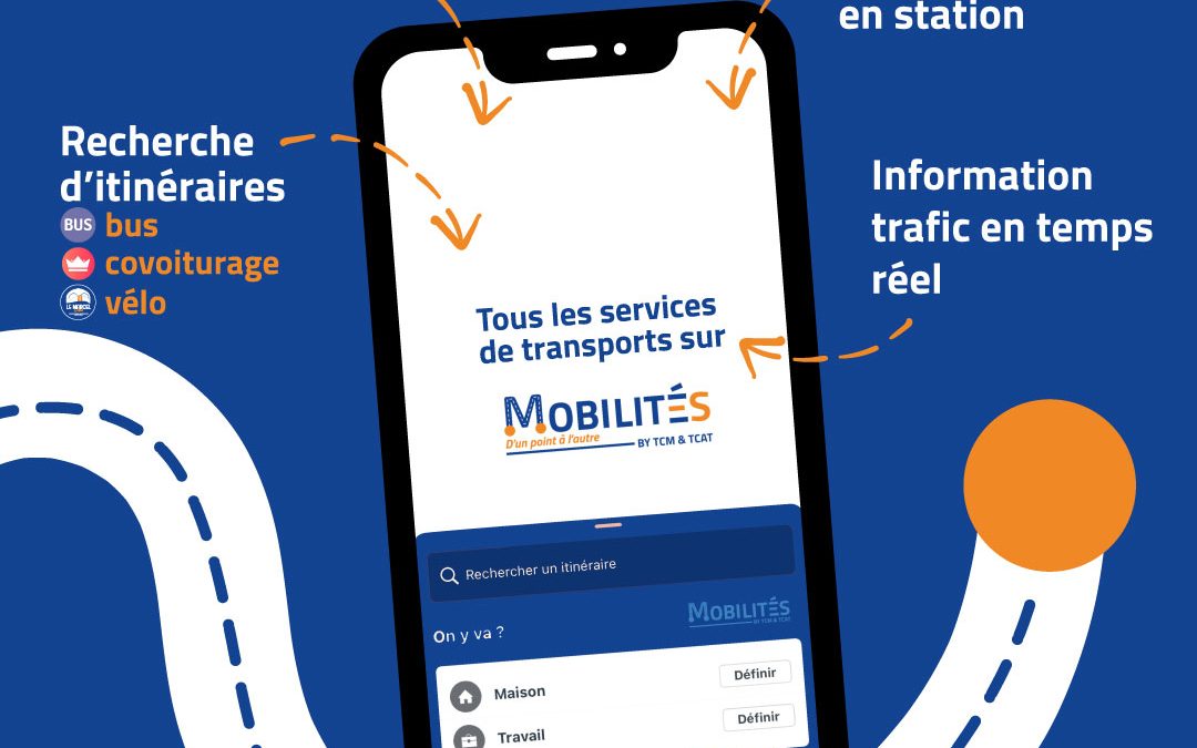 Téléchargez l&rsquo;application « Mobilités by TCM & TCAT » pour vos déplacements