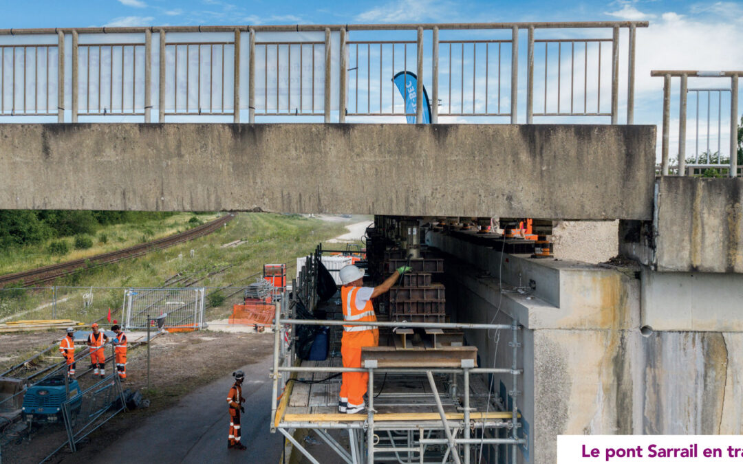 Electrification de la ligne Paris-Troyes : Réaménagement du pont Sarrail
