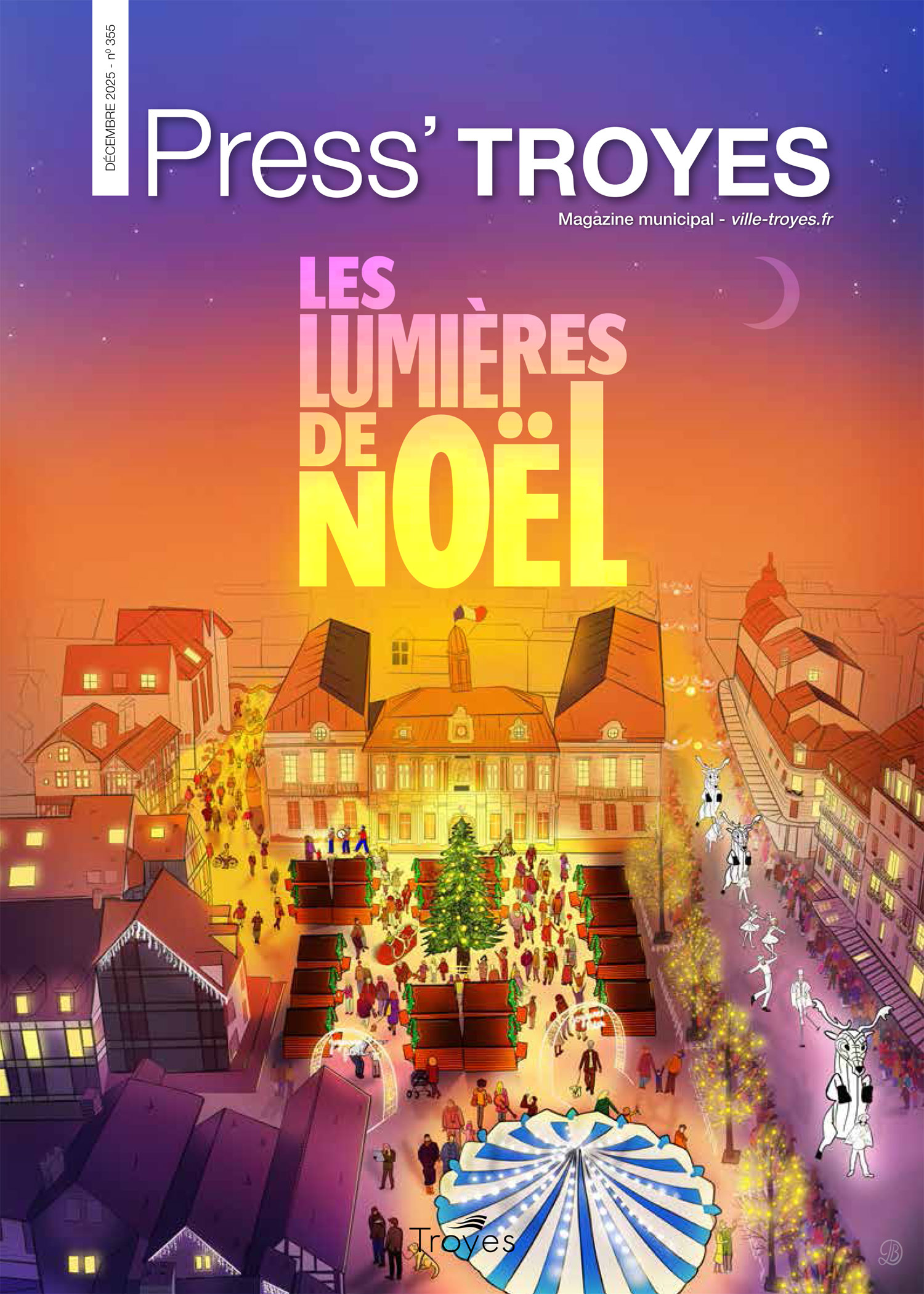 PressTroyes_355_Decembre_2025_Couv Couverture Press'Troyes n° 355 décembre 2025