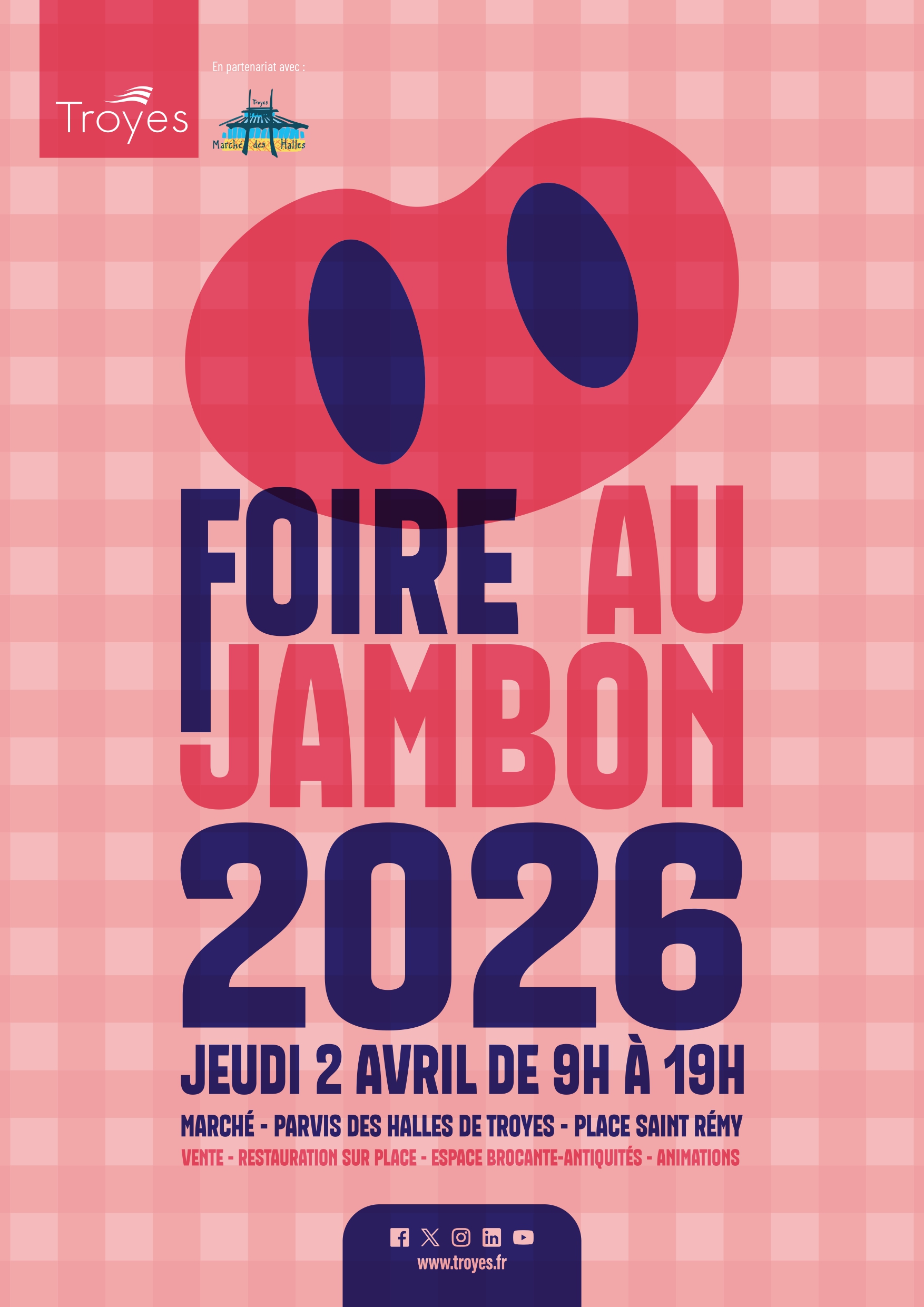 Affiche Foire au jambon 2026