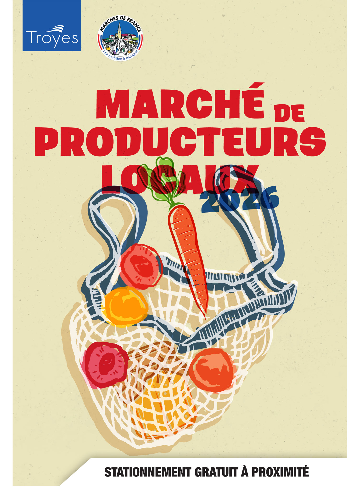 affiche marchés de producteurs locaux