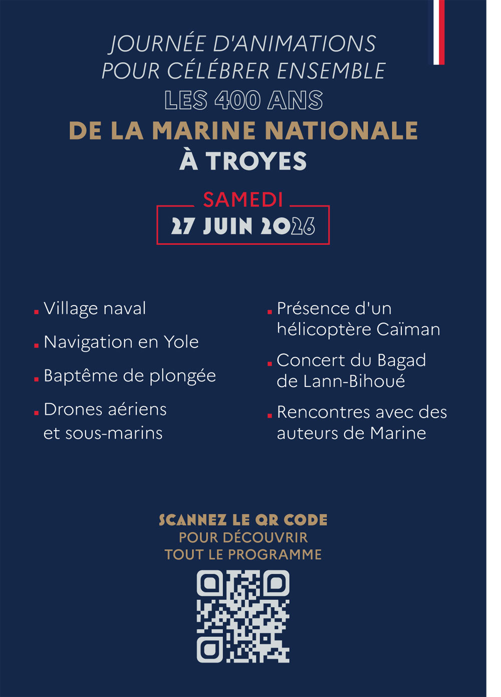 Affiche 400 ans de la Marine nationale