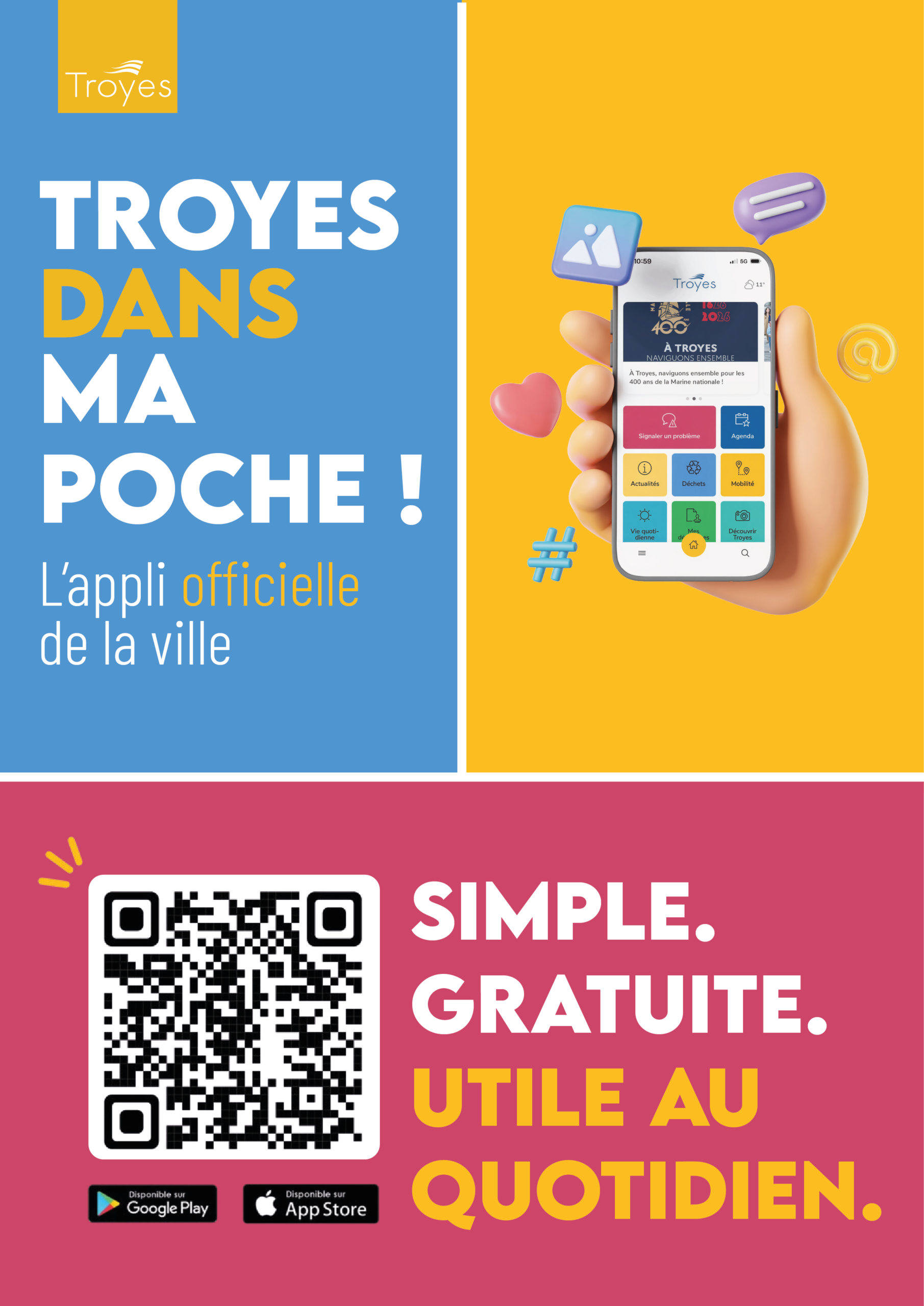 Troyes dans ma poche : l'appli officielle de la ville
