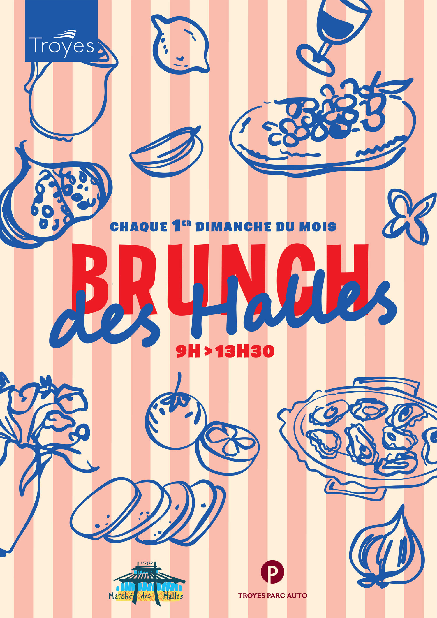 Affiche Brunch des Halles