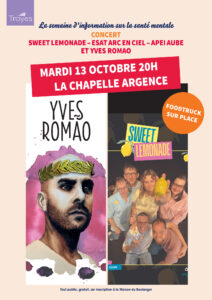 Affiche concert semaine de la santé mentale