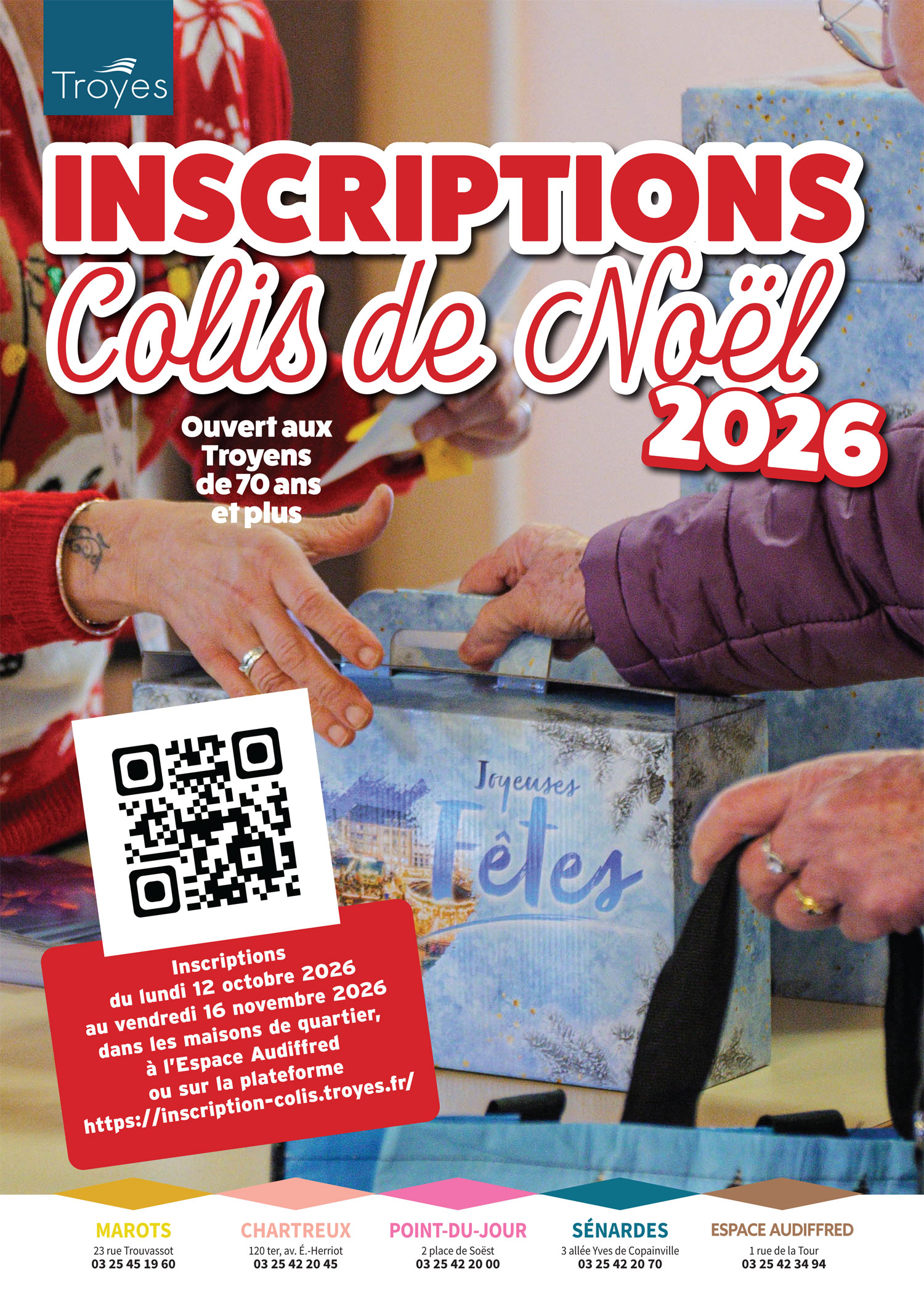 Affiche colis de Noël